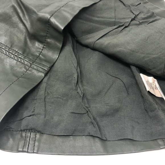 Free people green vegan mini skirt lined 574 - Picture 5 of 8